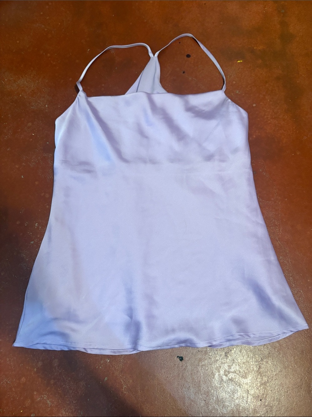 Express Lavender Satin Tank Top